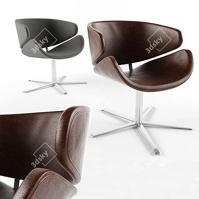 Modern Jive Chair: Sleek Design, Comfortable & Stylish 3D model image 1