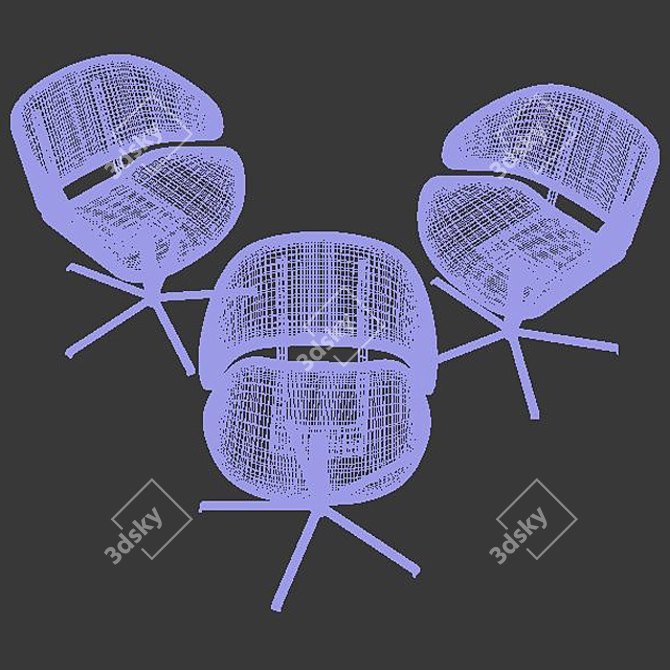 Modern Jive Chair: Sleek Design, Comfortable & Stylish 3D model image 3