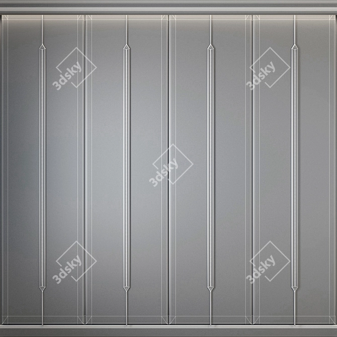 Luxury Decorative Panel - 3200x3000 mm 3D model image 3