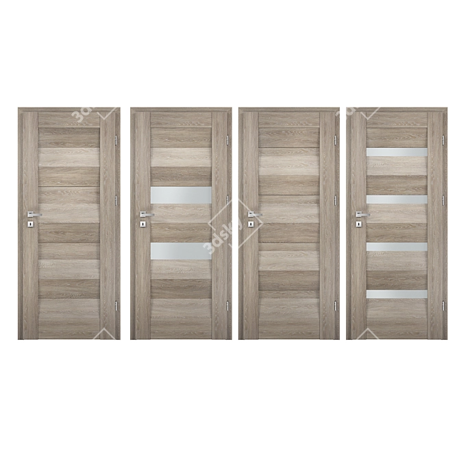 Optim Nova: Classic Interior Doors 3D model image 1