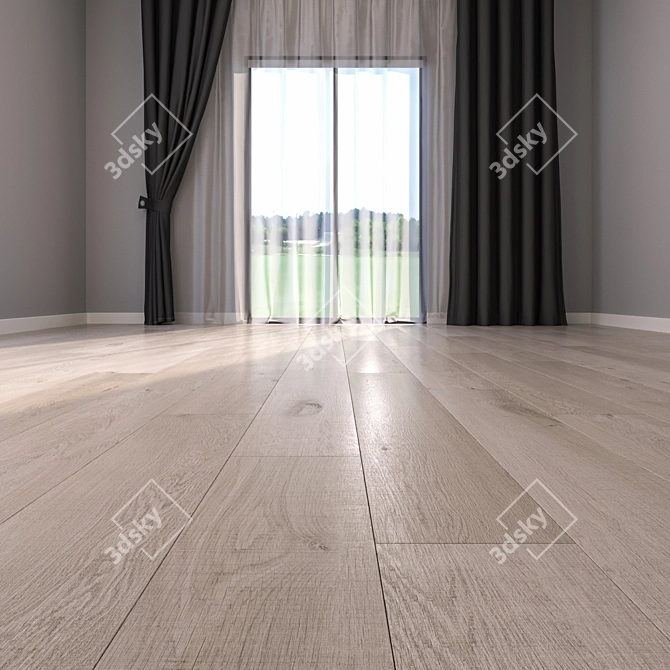 HD Parquet Floor Textures 3D model image 2