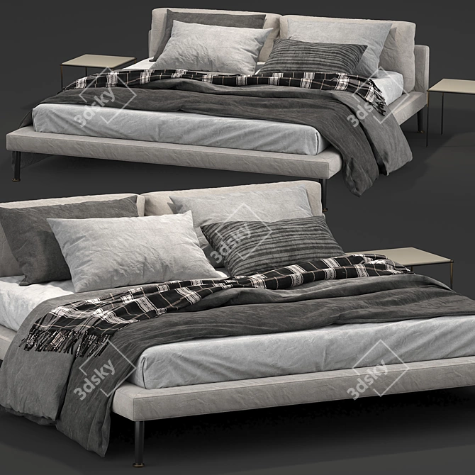 Floyd-Hi Bed: Modern Elegance for Luxurious Living 3D model image 2