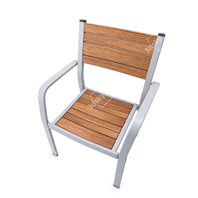 IKEA SJALLAND Chair: Stylish Comfort 3D model image 2