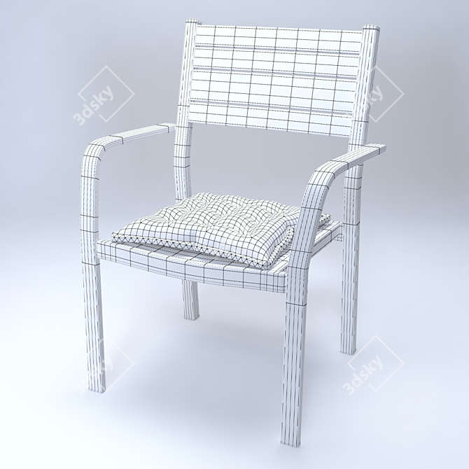 IKEA SJALLAND Chair: Stylish Comfort 3D model image 3