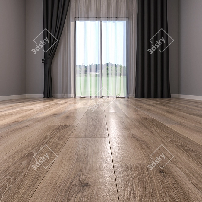 HD Parquet Floor Collection 3D model image 2