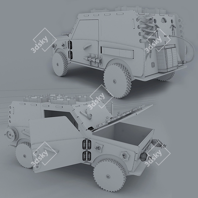 Interactive Busy Board 3D model image 3