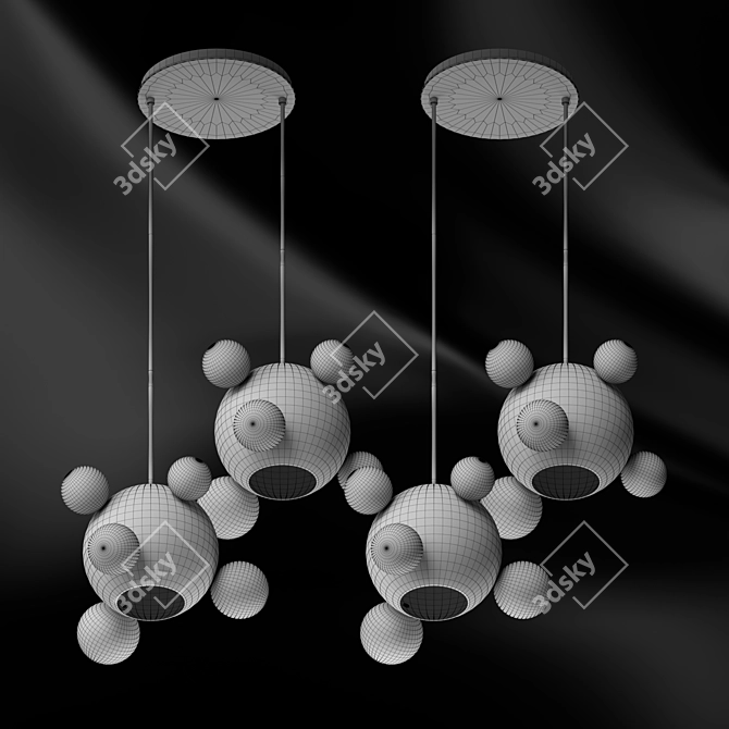 Bolle 2 Disc Panel: Aesthetic Illumination at its Finest 3D model image 2