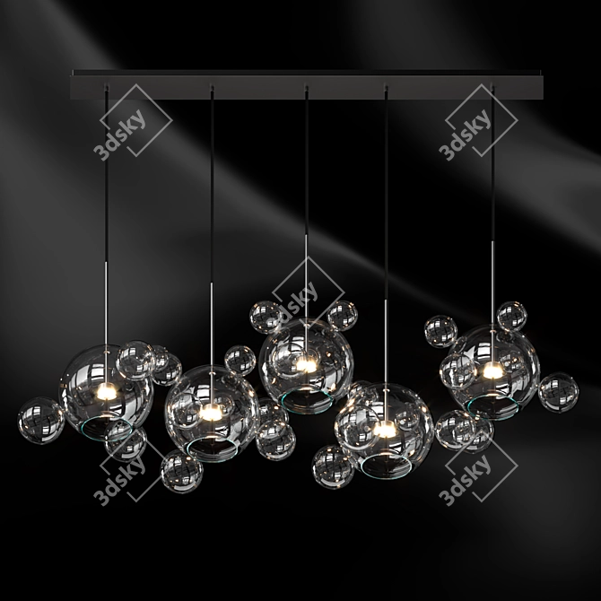 Bolle 5 Box Panel - Illuminating Elegance 3D model image 2