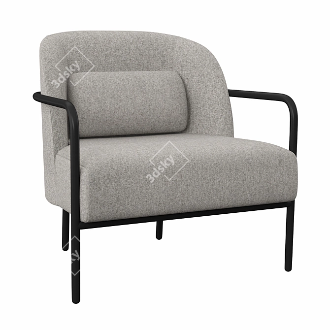 Modern Elegance: Circa Lounge Chair 3D model image 1