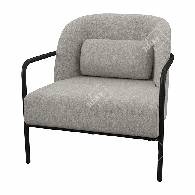 Modern Elegance: Circa Lounge Chair 3D model image 2