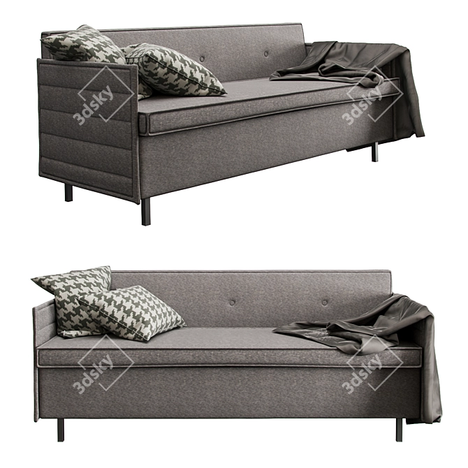 Versatile Triple Quantum Sofa 3D model image 1