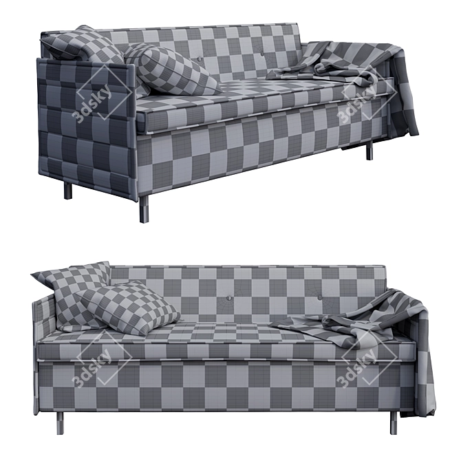Versatile Triple Quantum Sofa 3D model image 2