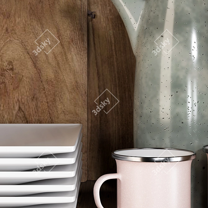 Kitchen Accessory Set 18: V-Ray, Corona, OBJ 3D model image 2