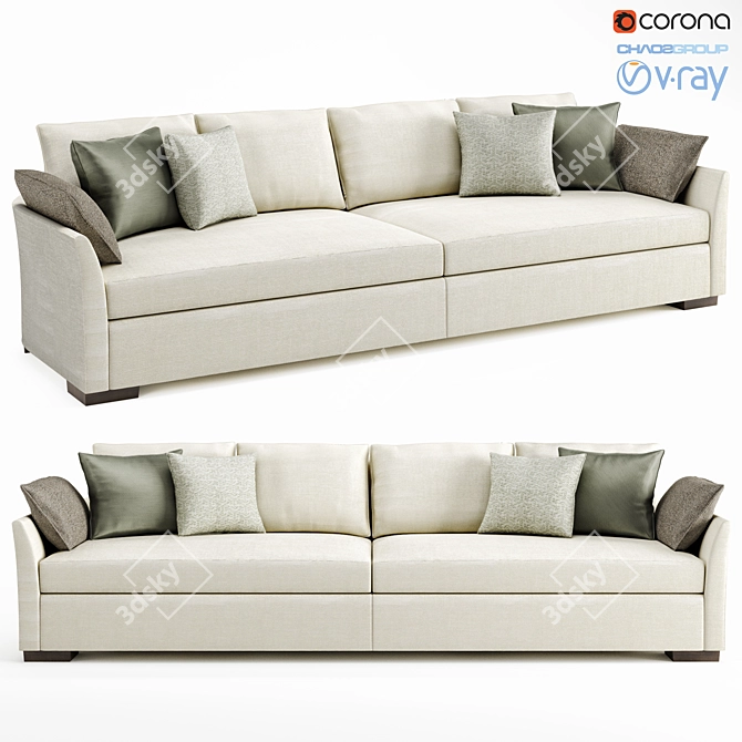 Luxurious Villa Sofa by Holly Hunt 3D model image 1