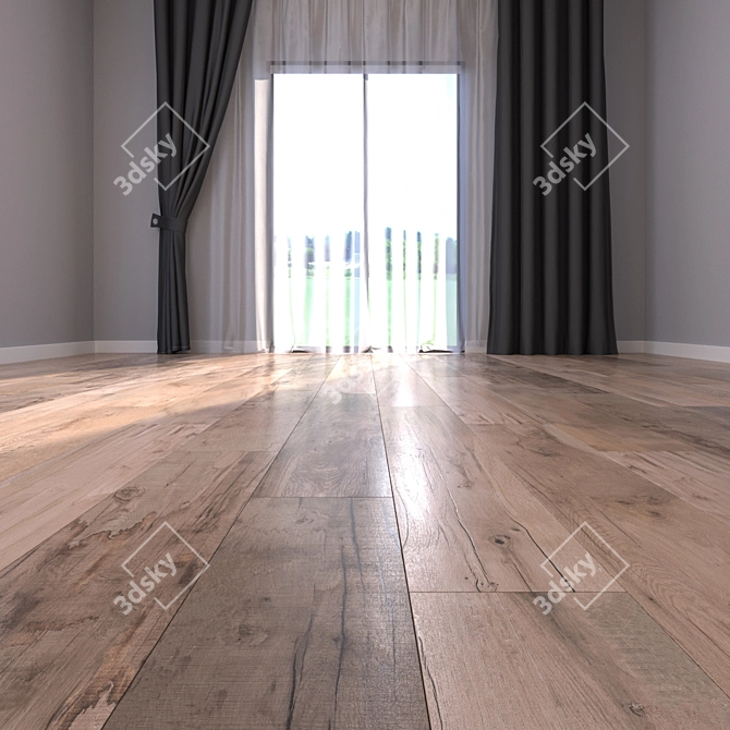 High-Definition Parquet Flooring 3D model image 2