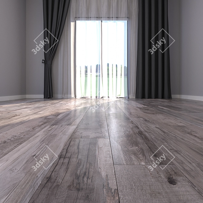 High Definition Parquet Floor 3D model image 2