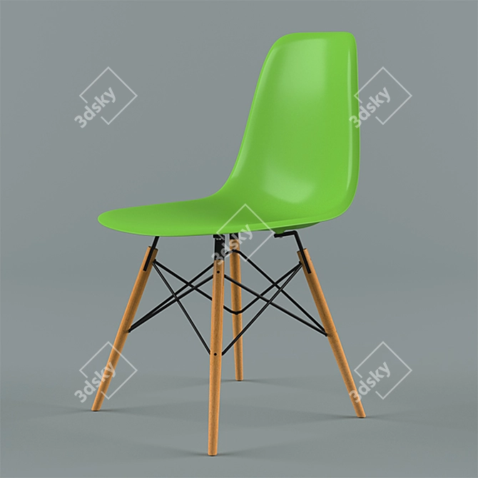 Eames DSW Stool by Stool Group 3D model image 1