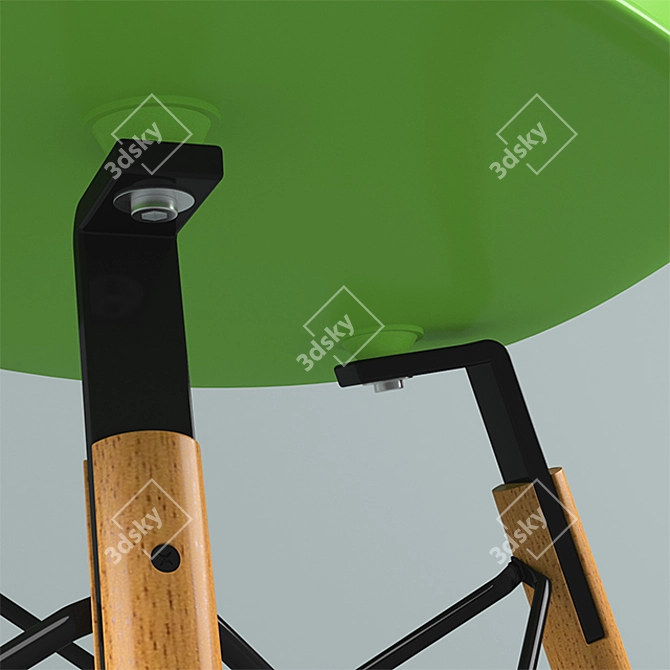 Eames DSW Stool by Stool Group 3D model image 2