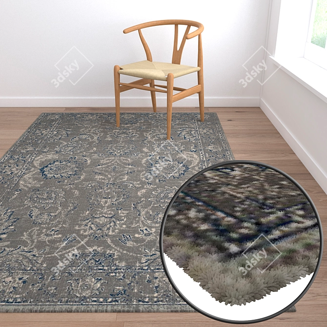 Luxury Carpet Set: High-Quality Textures 3D model image 2