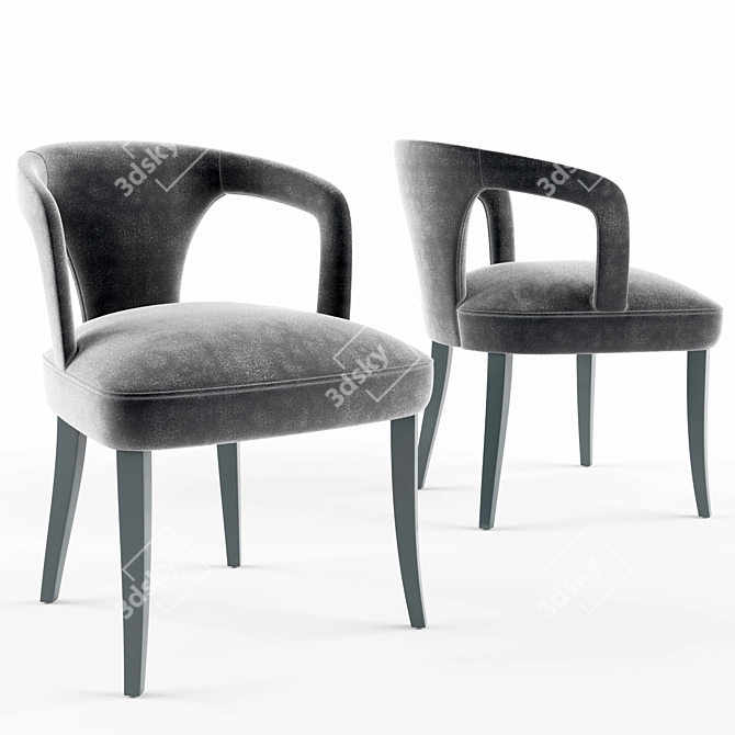 Mary Q Chair: Sleek Design and Comfort 3D model image 1