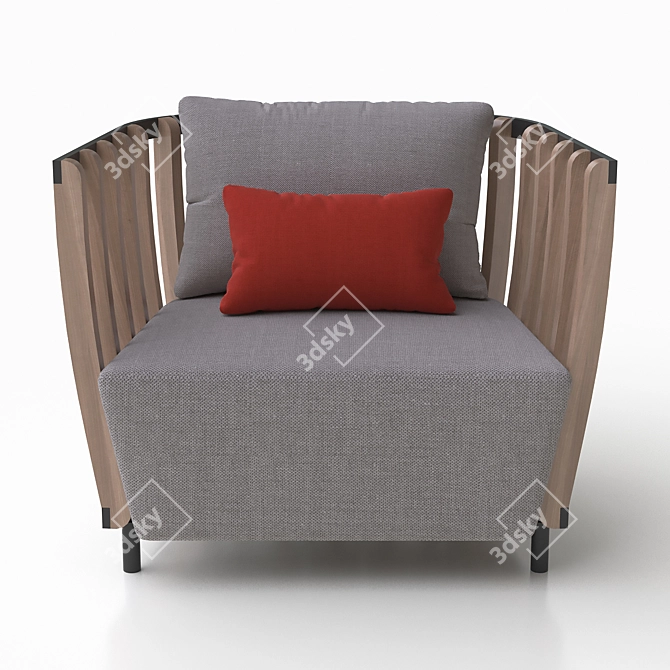 Swing Lounge Chair by Ethimo 3D model image 2