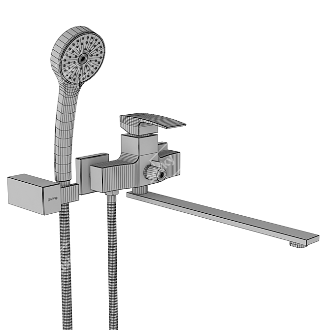 Gappo GA2207 Shower Mixer 3D model image 3