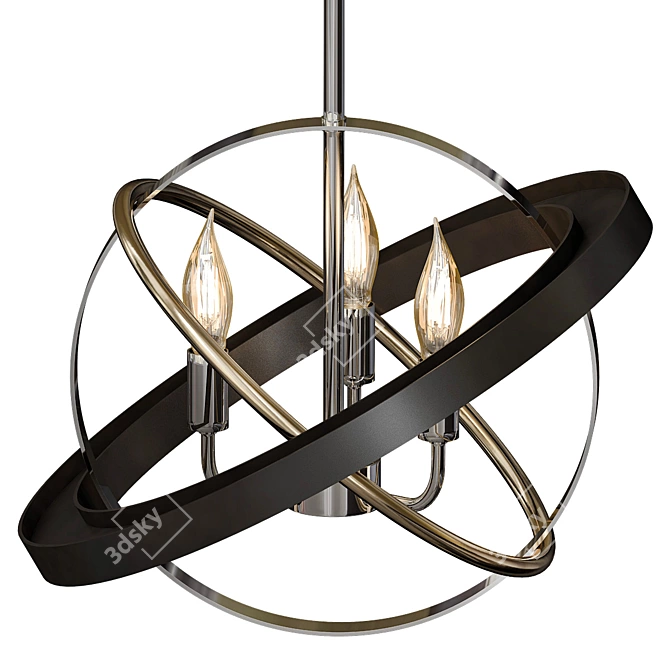 Cosmic Metal Chandelier CL15113 3D model image 1