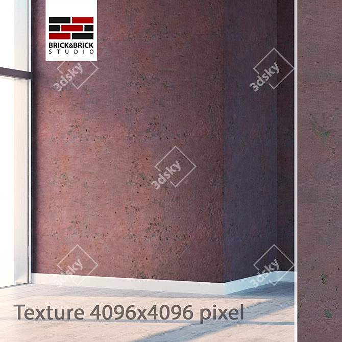 High-detail Seamless Plaster 3D model image 2