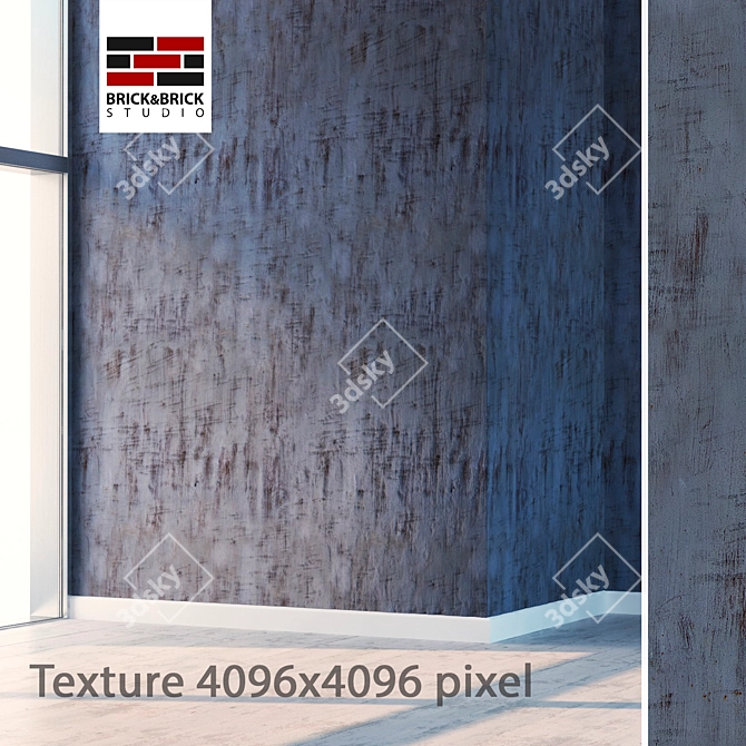 High Detailed Seamless Metal Texture 3D model image 1