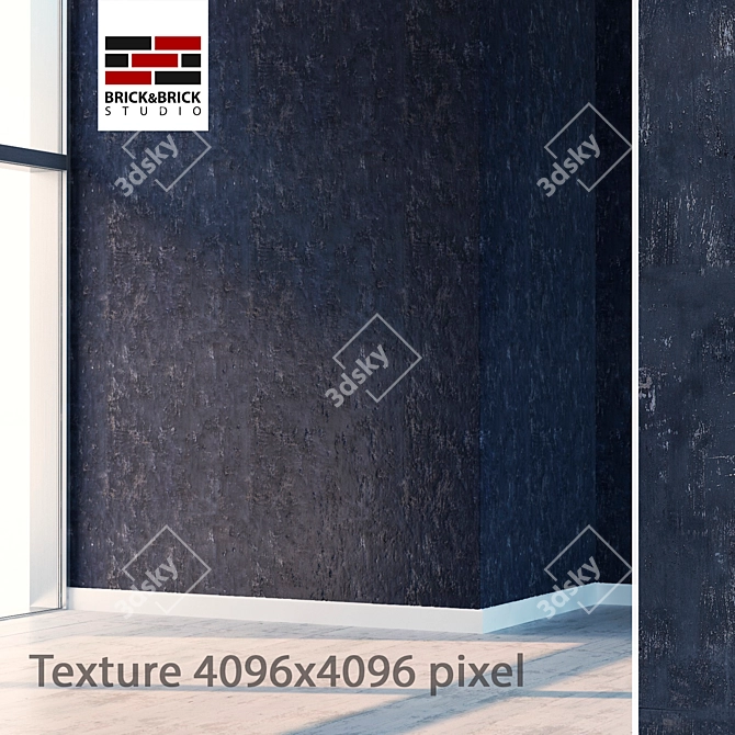 High Detail Seamless Metal Texture 3D model image 1