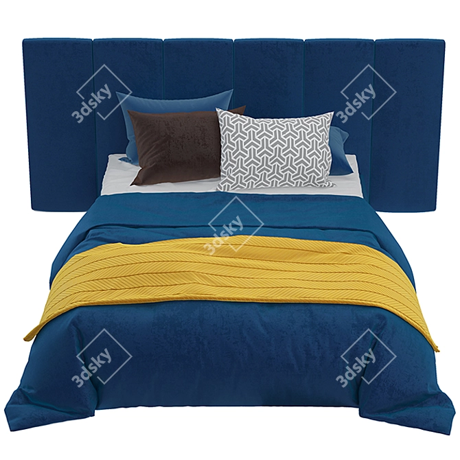 Modern Minimalist ESSE Bed 3D model image 2