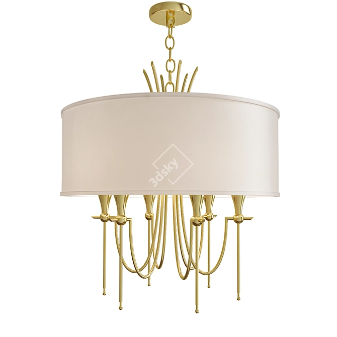 Vintage Elegance: Hudson Valley Damaris Chandelier 3D model image 1