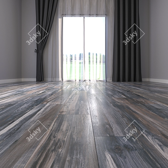 HD Parquet Floor Textures 3D model image 2