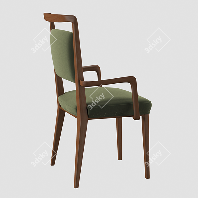 Contemporary Chair with Armrests | MILÀ Volpi Sedie 3D model image 2