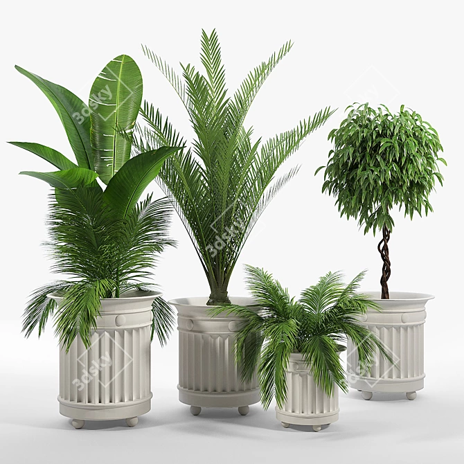 Elevate Your Garden with the Prescott Planter 3D model image 1