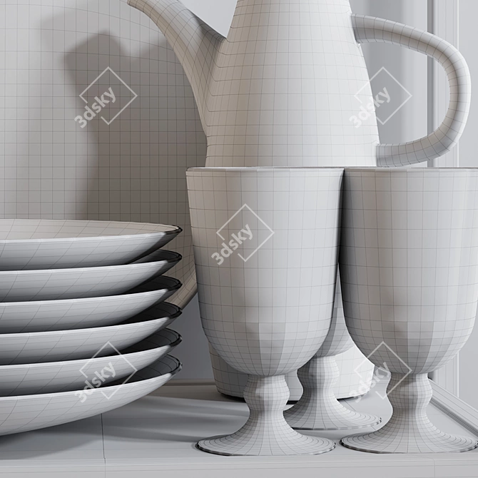 21-Piece Kitchen Accessory Set 3D model image 3