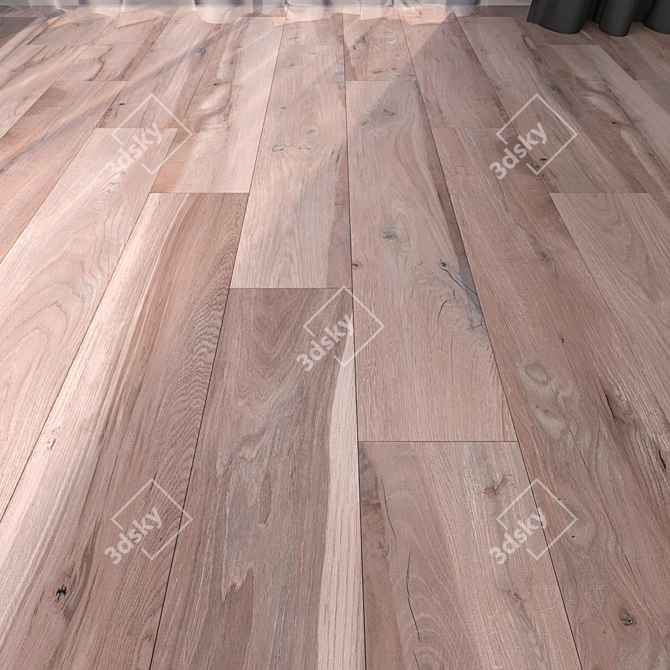 HD Parquet Floor Textures 3D model image 1