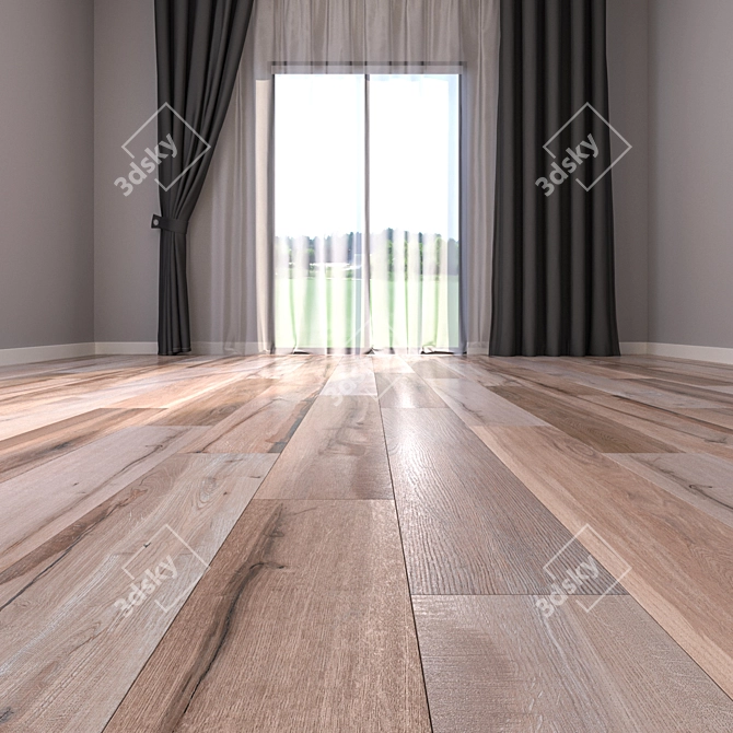 HD Parquet Floor Collection 3D model image 2