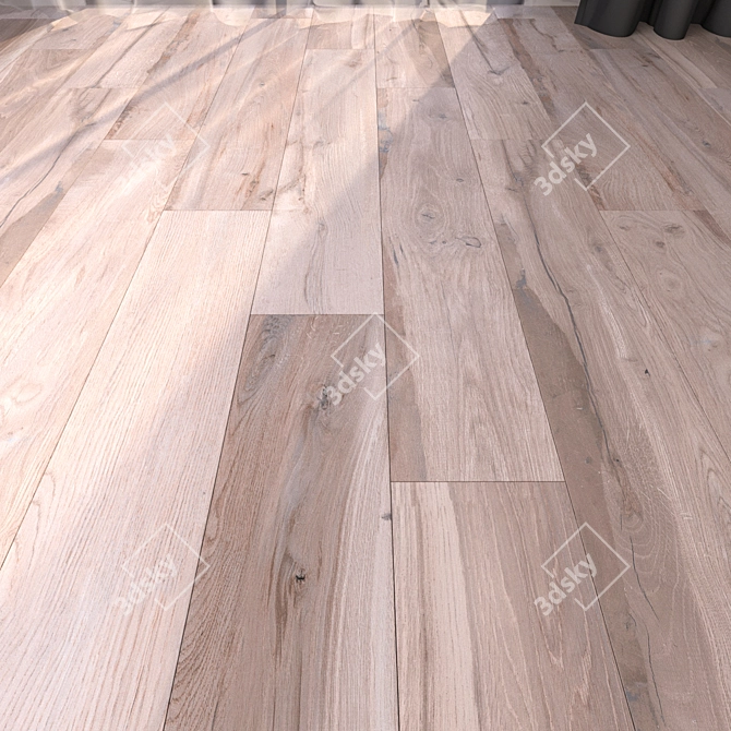 HD Parquet Floor: Stunning Textures 3D model image 1