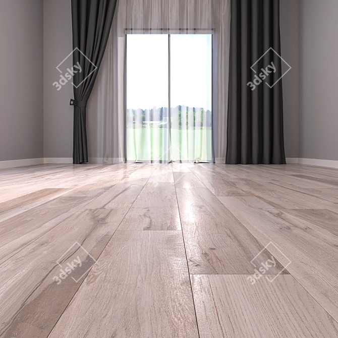 HD Parquet Floor: Stunning Textures 3D model image 2