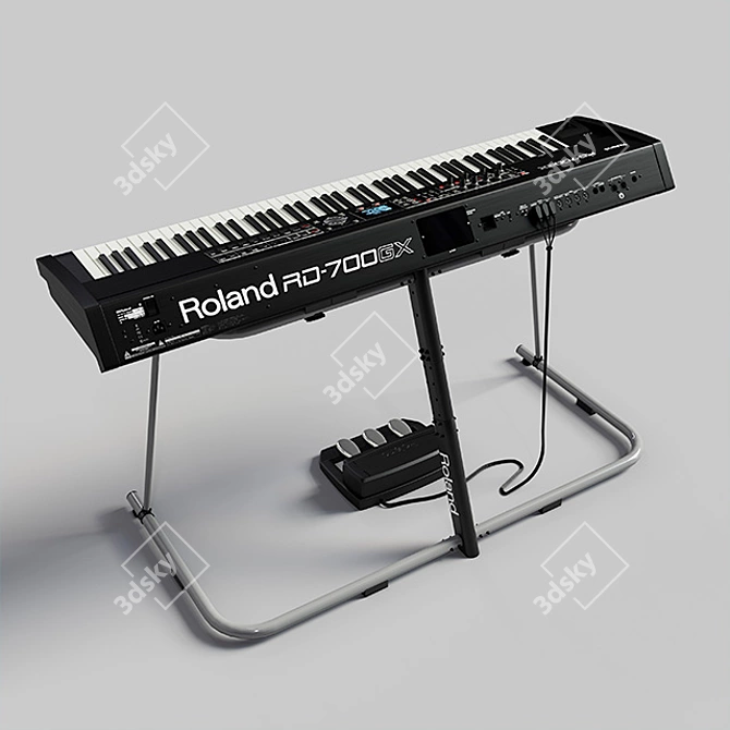  Roland RD 700GX: Premium Digital Piano 3D model image 1