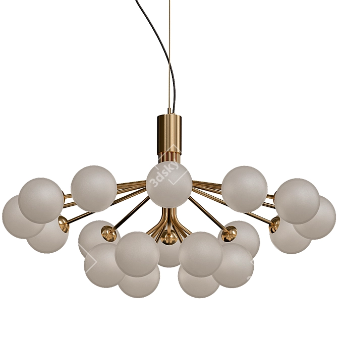 Nuura Brass Pendant Light 3D model image 1