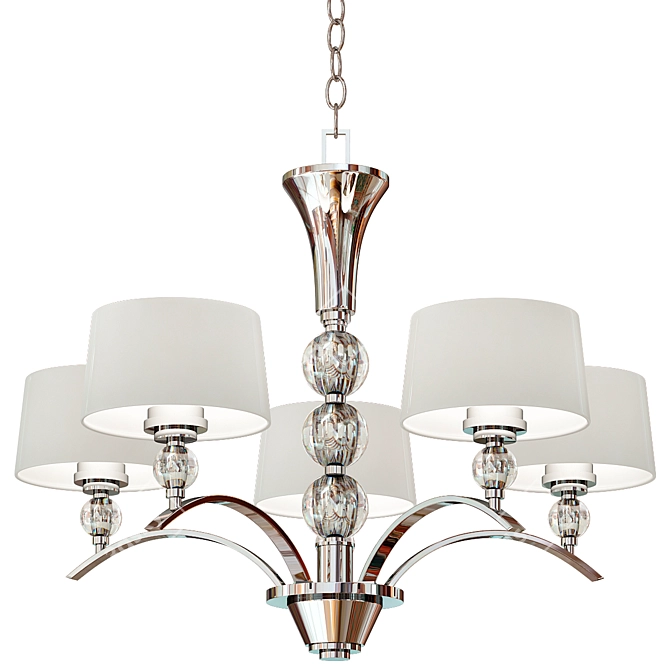 Elegant Murren Chandelier 3D model image 1