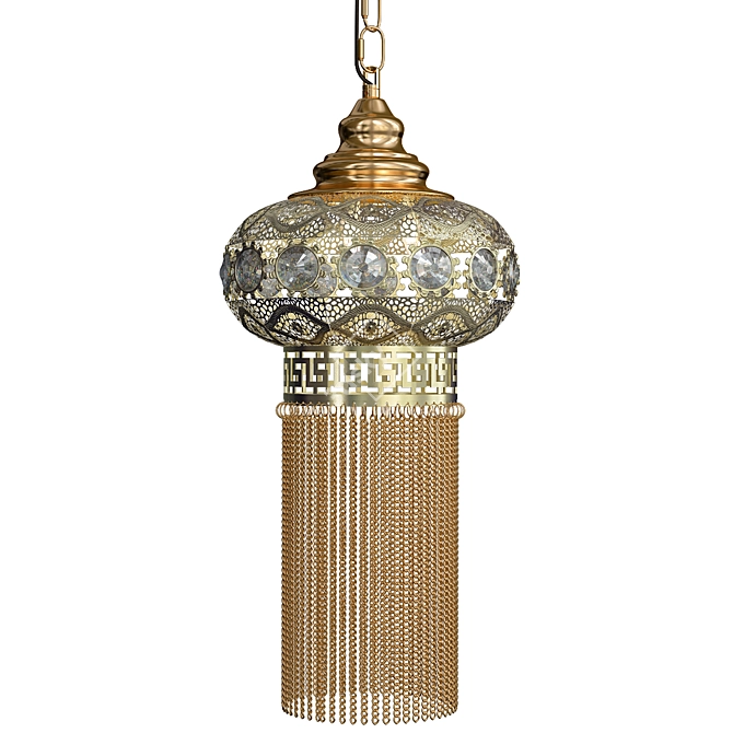 CANDELA_3 Chandelier: Elegant Illumination Accent 3D model image 1