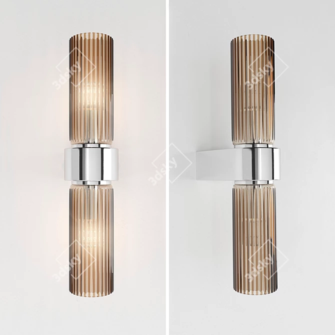 Antoniolupi Rondo: Elegant Chrome Wall Sconce 3D model image 1