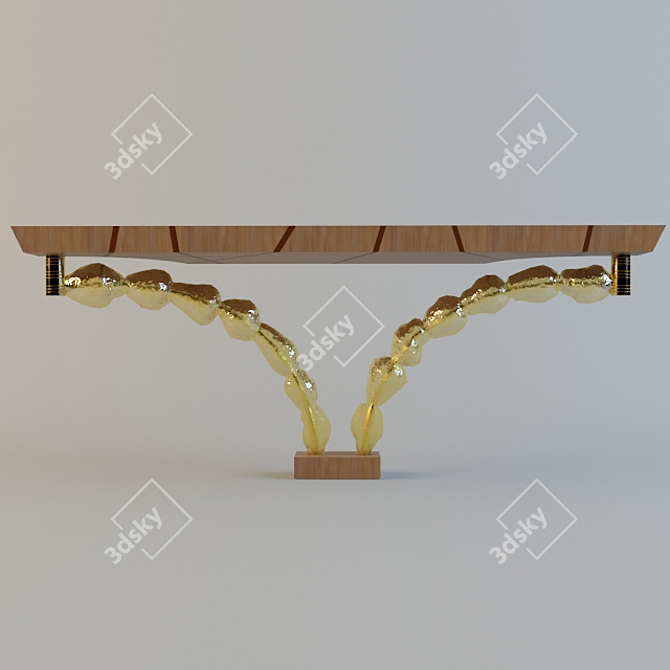 Elegant Amaris Console Table 3D model image 3