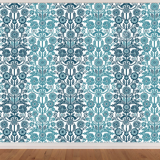 Seamless Wallpapers Set - 3 Colors 3D model image 2