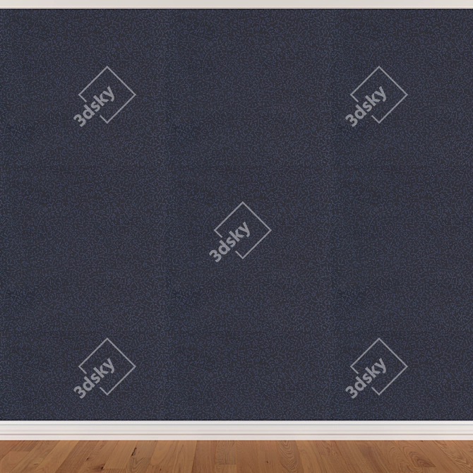 Seamless Wallpaper Set in 3 Colors 3D model image 2