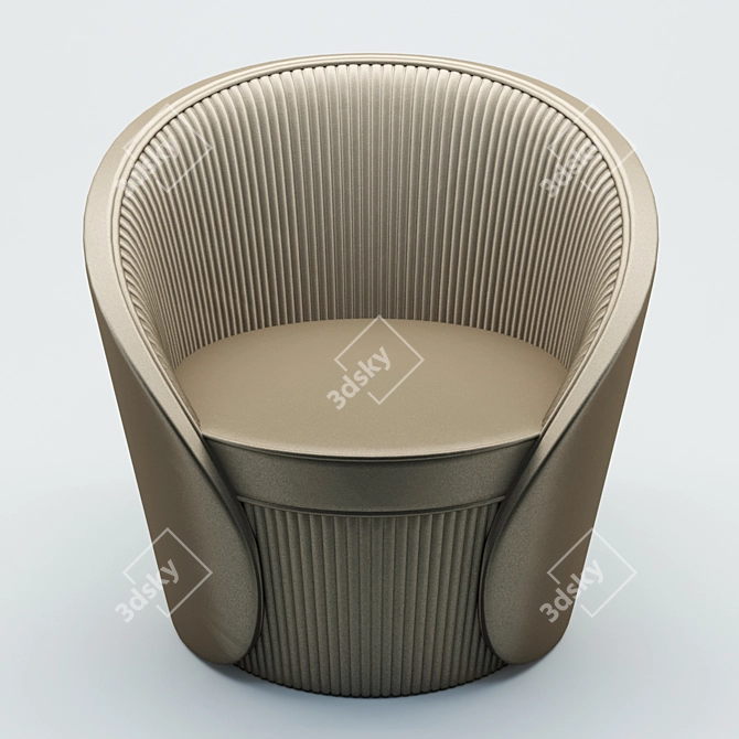 Elegance Bloom Chair 3D model image 1