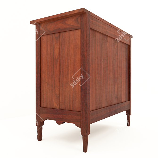 Antique Style Chest -  XIX-XX Century 3D model image 2